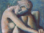 Nude with Face on Knee